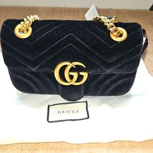 ❌️SOLD❌️ GUCCI Velvet Mini Marmont